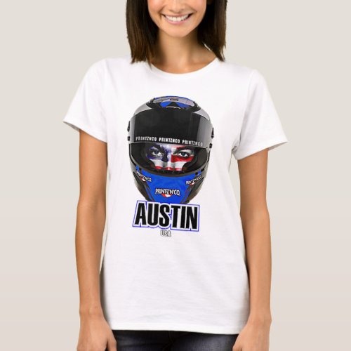 Rock The Flag USA Moto GP 3 T_Shirt