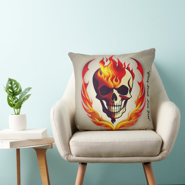 "Rock The House Down" Throw Pillow (Chair)