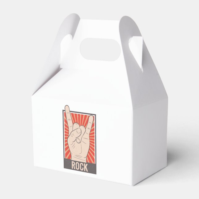 Rock The Party Favor Boxes (Front Side)