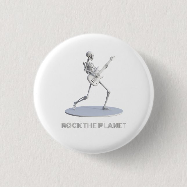Rock The Planet Button (Front)