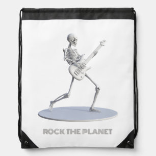Rock The Planet Drawstring Bag