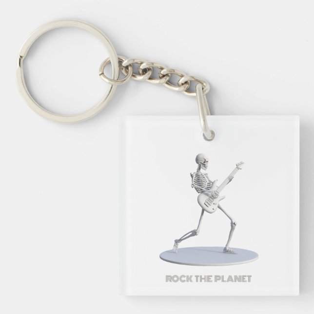 Rock The Planet Keychain (Front)