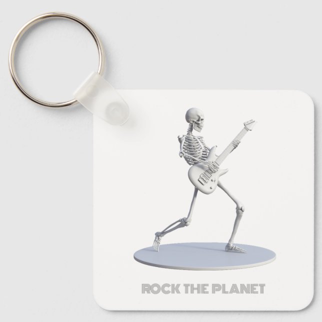 Rock The Planet Keychain (Front)