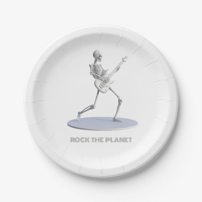 Rock The Planet Paper Plates (Front)