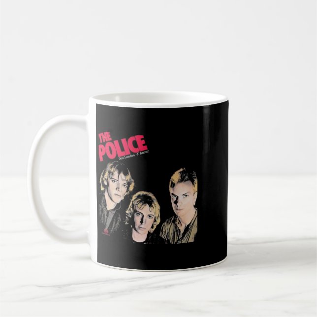 Rock The Police Metal Rock Band Coffee Mug (Left)