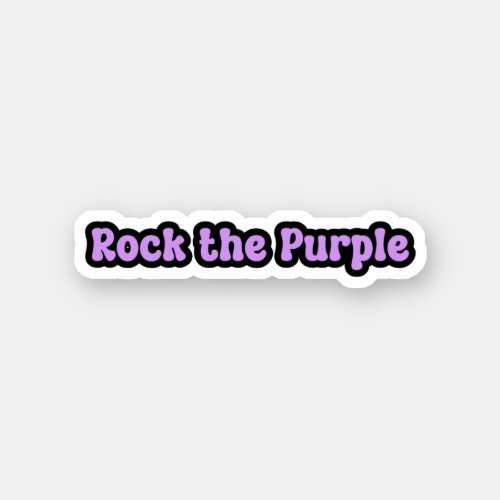 Rock the Purple Epilepsy Awareness Sticker