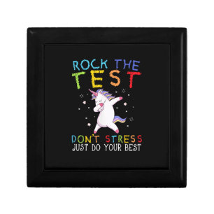 Rock The Test Funny School Professor Teacher Joke  Gift Box