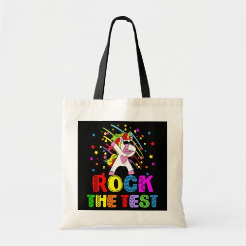 Rock The Test Test Day Teacher Testing Squad Tote Bag