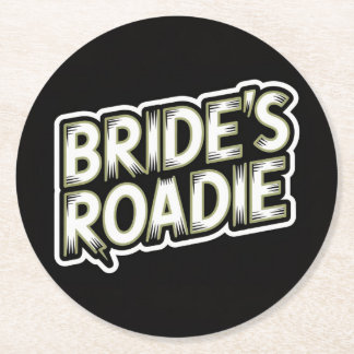 Rock Themed Bride's Wedding Party Coaster