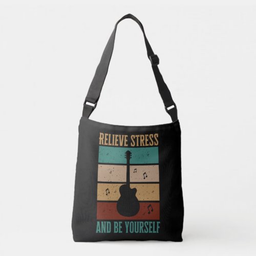 Rock therapy vintage retro design Crossbody Bags