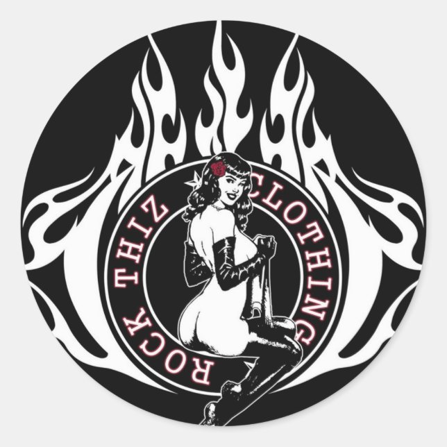 Rock Thiz Clothing Stickers (Front)