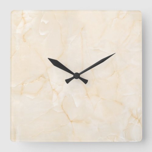 Rock Tile Marble Square Wall Clock