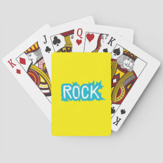 Rock Typography Poker Cards