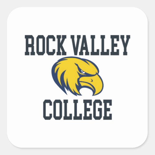 Rock Valley College _ RVC Golden Eagles Square Sticker