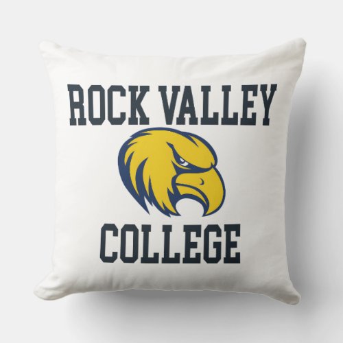 Rock Valley College _ RVC Golden Eagles Throw Pillow