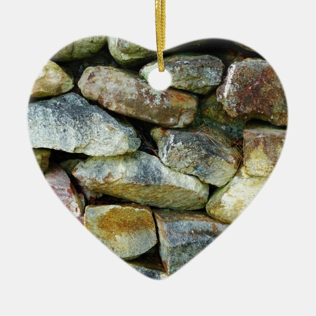 Rock wall ceramic ornament (Front)
