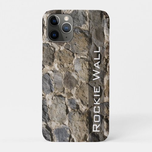 Rock Wall Photograph Background Personalized iPhone 11 Pro Case