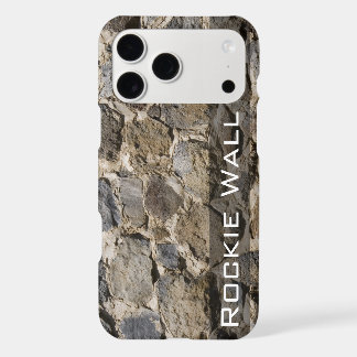 Rock Wall Photograph Background Personalized iPhone 17 Pro Max Case