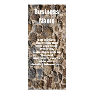 Rock Wall Photograph Business Custom Rack Card