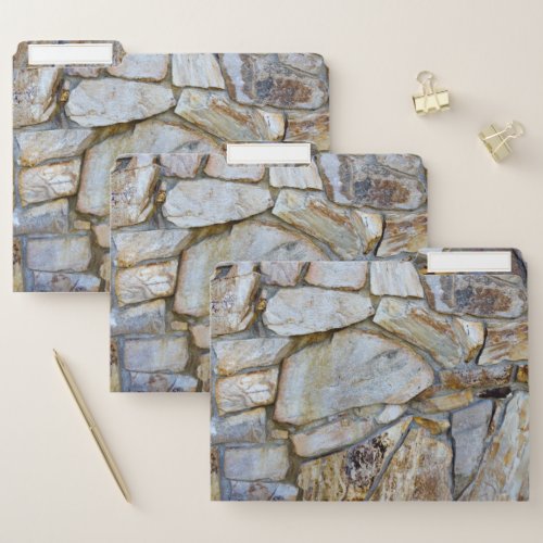 Rock Wall Realistic Texture Photo File Folder