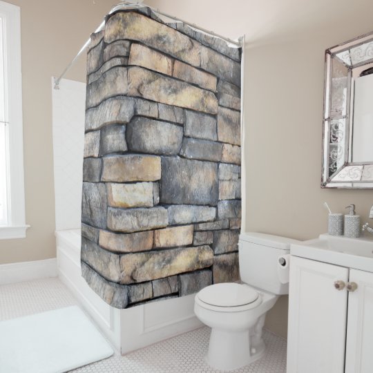 Rock Wall Shower Curtain Zazzle