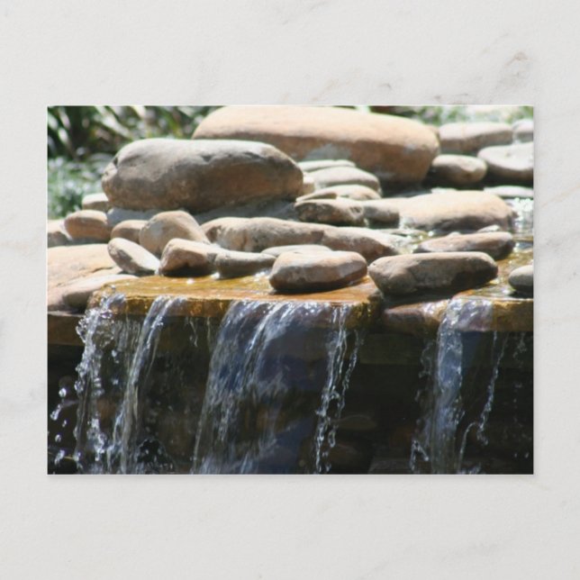 Rock Waterfall Postcard (Front)