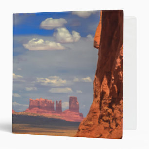 Rock window to Monument Valley, AZ 3 Ring Binder