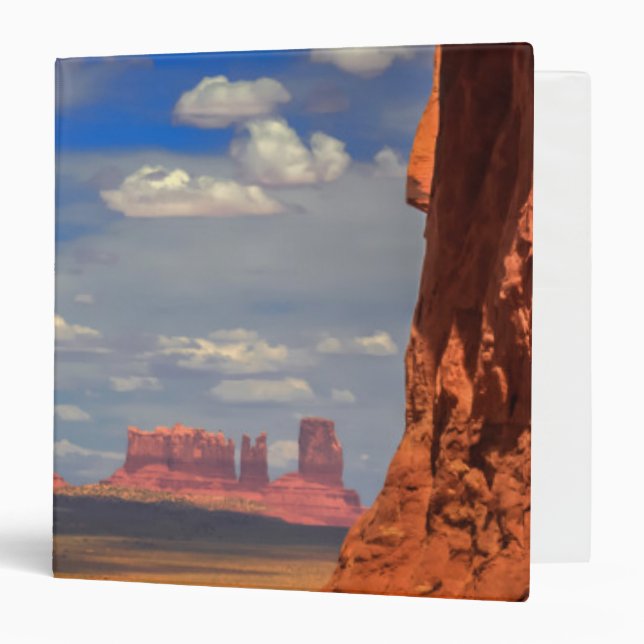 Rock window to Monument Valley, AZ 3 Ring Binder (Front/Inside)