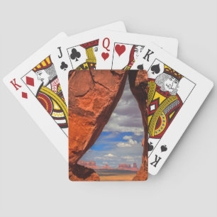 Rock window to Monument Valley, AZ Poker Cards