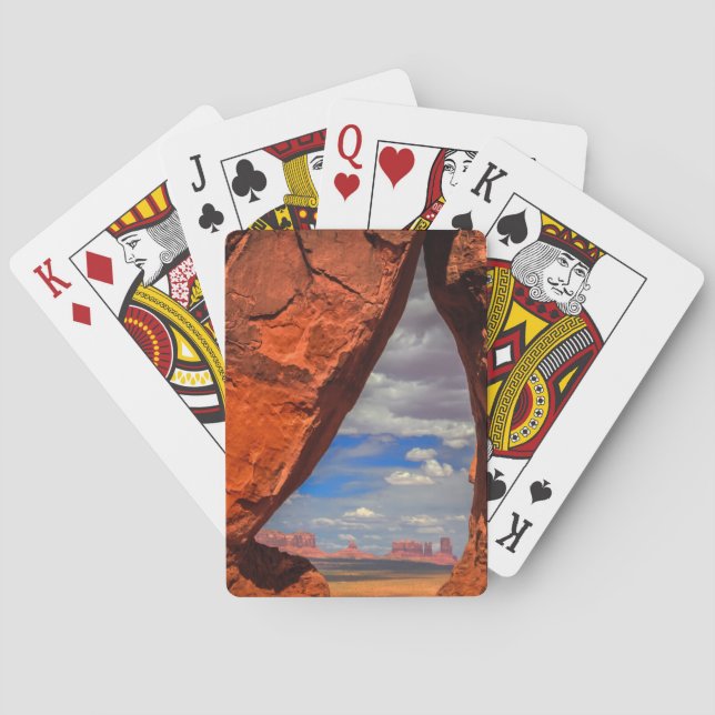 Rock window to Monument Valley, AZ Poker Cards (Back)