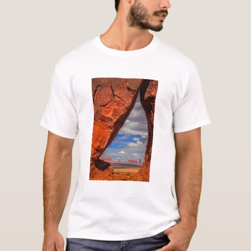 Rock window to Monument Valley AZ T_Shirt