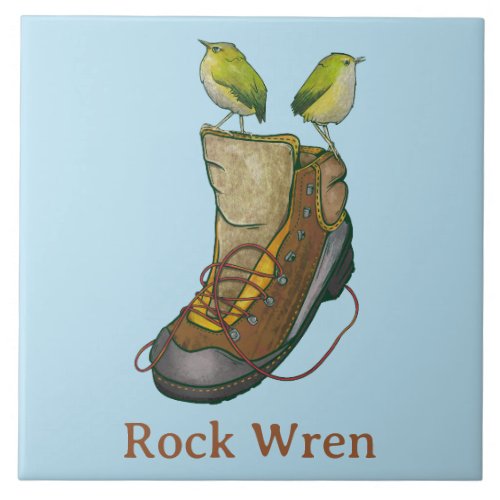 Rock Wren Tuke Ceramic Tile