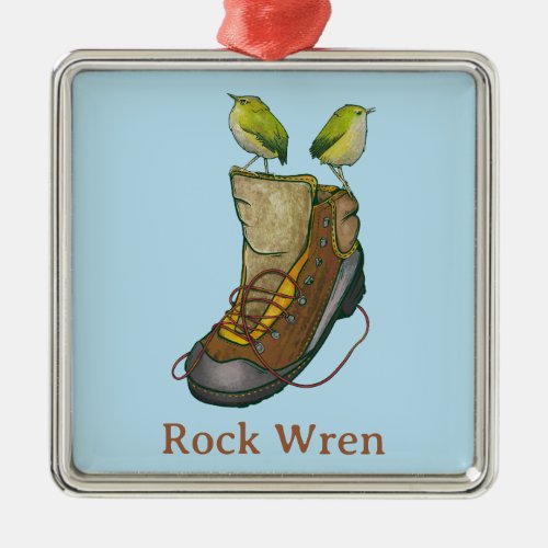Rock Wren Tuke Metal Ornament