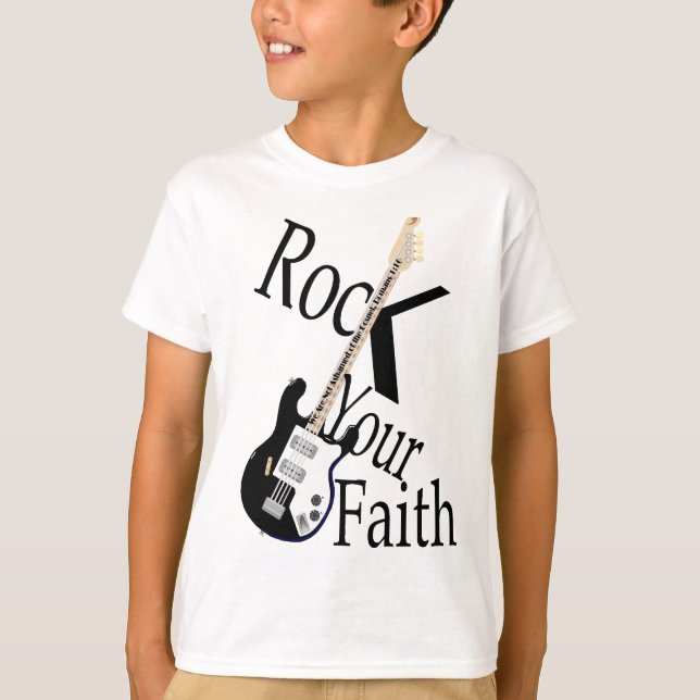 Rock Your Faith-Guitar T-Shirt (Front)