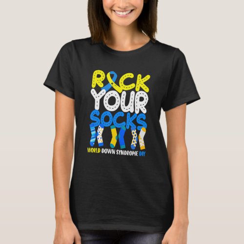 Rock Your Socks World Down Syndrome Inspirational T_Shirt