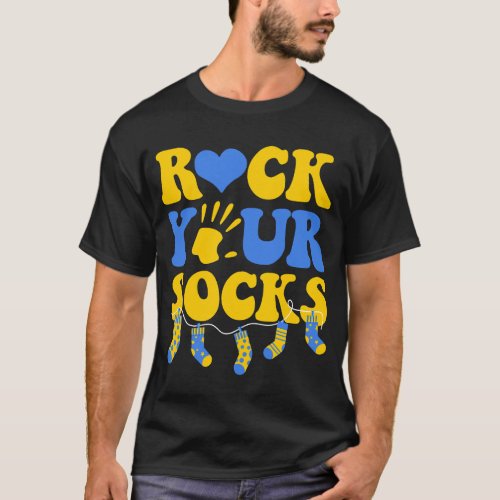 Rock your Socks world down syndrome T_Shirt