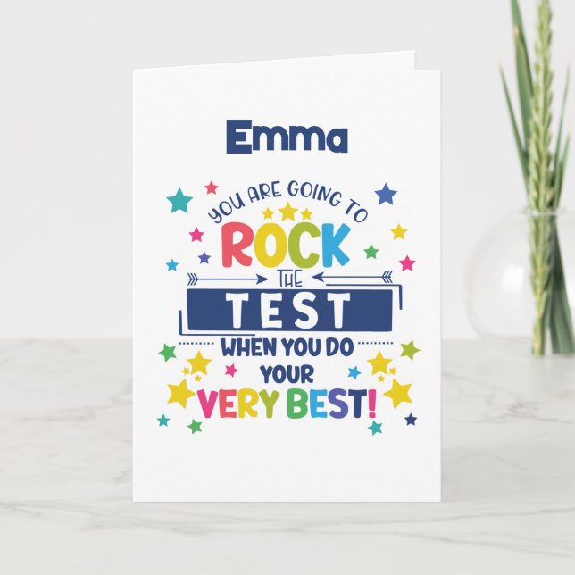 Rock your test - STATS Card (Front)