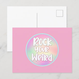 Rock Your Weird Postcard