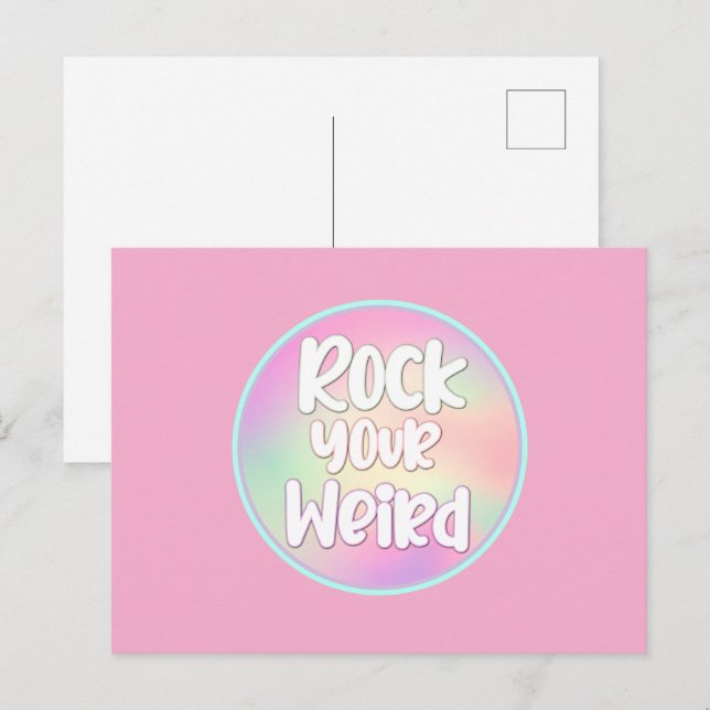 Rock Your Weird Postcard (Front/Back)