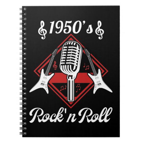 Rockabilly 50s Rock and Roll Music Notebook