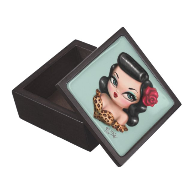 Rockabilly Baby Doll Jewelry Box (Opened)