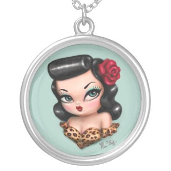 Rockabilly Baby Doll Necklace by FluffShop at Zazzle