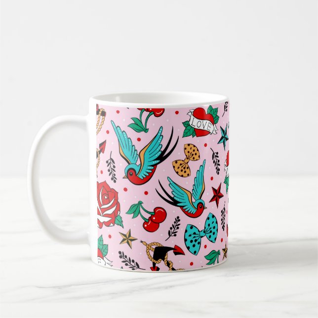 Rockabilly Ceramic Mug (Left)