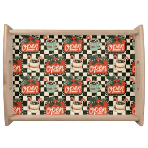 Rockabilly Christmas Party Hosting Style Serving Tray
