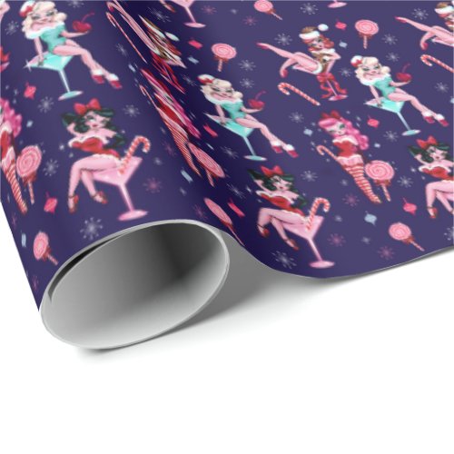 Rockabilly Christmas Wrapping Paper