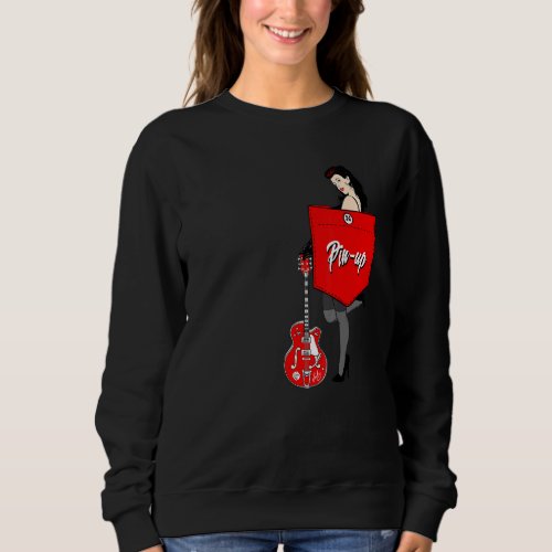 Rockabilly Clothing Pin Up Girl Sock Hop 50s 60s 7 Sweatshirt
