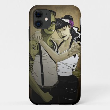 Rockabilly Couple Iphone 11 Case by BloodSuckingGeek at Zazzle