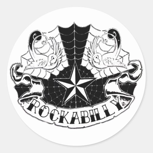 Rockabilly Design Sticker
