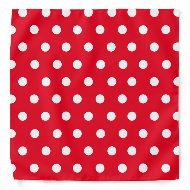 Rockabilly Essential Polka Dot Bandanna (Front)