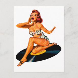 Rockabilly Goddess Postcard